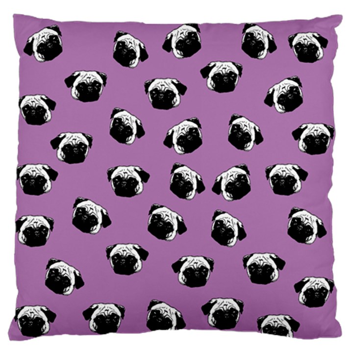 Pug dog pattern Large Flano Cushion Case (Two Sides)