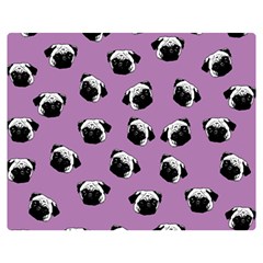 Pug dog pattern Double Sided Flano Blanket (Medium) 