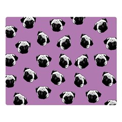 Pug dog pattern Double Sided Flano Blanket (Large) 