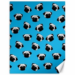 Pug Dog Pattern Canvas 18  X 24   by Valentinaart