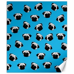 Pug Dog Pattern Canvas 20  X 24   by Valentinaart