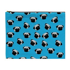 Pug Dog Pattern Cosmetic Bag (xl) by Valentinaart