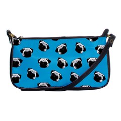 Pug Dog Pattern Shoulder Clutch Bags by Valentinaart