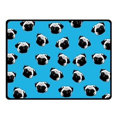 Pug Dog Pattern Fleece Blanket (small) by Valentinaart