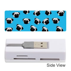 Pug Dog Pattern Memory Card Reader (stick)  by Valentinaart