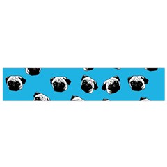 Pug Dog Pattern Flano Scarf (small) by Valentinaart