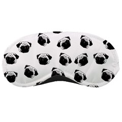 Pug Dog Pattern Sleeping Masks by Valentinaart