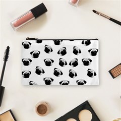 Pug Dog Pattern Cosmetic Bag (small)  by Valentinaart