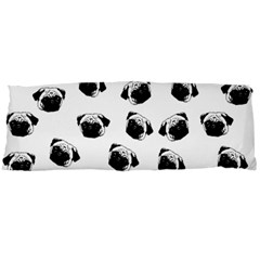 Pug Dog Pattern Body Pillow Case Dakimakura (two Sides) by Valentinaart