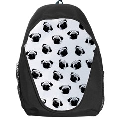 Pug Dog Pattern Backpack Bag by Valentinaart