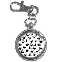 Pug Dog Pattern Key Chain Watches