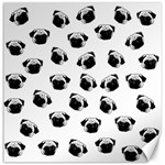 Pug dog pattern Canvas 12  x 12   11.4 x11.56  Canvas - 1