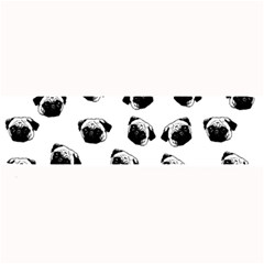 Pug Dog Pattern Large Bar Mats by Valentinaart