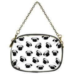 Pug Dog Pattern Chain Purses (one Side)  by Valentinaart