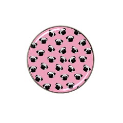 Pug Dog Pattern Hat Clip Ball Marker by Valentinaart