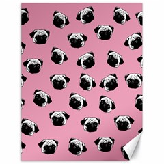 Pug Dog Pattern Canvas 18  X 24   by Valentinaart