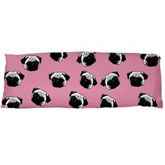 Pug Dog Pattern Body Pillow Case (dakimakura) by Valentinaart