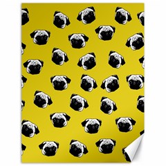 Pug Dog Pattern Canvas 18  X 24   by Valentinaart