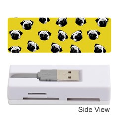 Pug Dog Pattern Memory Card Reader (stick)  by Valentinaart