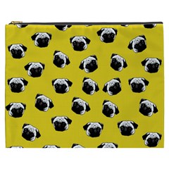 Pug Dog Pattern Cosmetic Bag (xxxl)  by Valentinaart