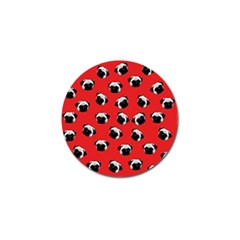 Pug Dog Pattern Golf Ball Marker (4 Pack) by Valentinaart