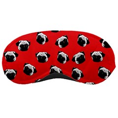 Pug Dog Pattern Sleeping Masks by Valentinaart