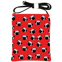 Pug Dog Pattern Shoulder Sling Bags