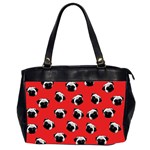 Pug dog pattern Office Handbags (2 Sides)  Front