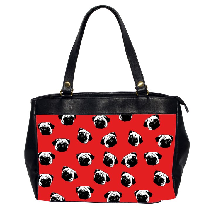 Pug dog pattern Office Handbags (2 Sides) 