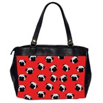 Pug dog pattern Office Handbags (2 Sides)  Back