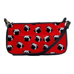 Pug Dog Pattern Shoulder Clutch Bags by Valentinaart