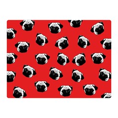 Pug Dog Pattern Double Sided Flano Blanket (mini)  by Valentinaart