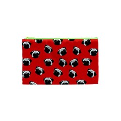 Pug Dog Pattern Cosmetic Bag (xs) by Valentinaart