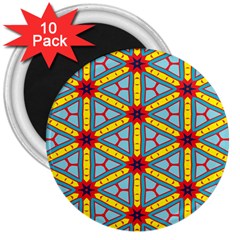 Stars Pattern        3  Magnet (10 Pack) by LalyLauraFLM