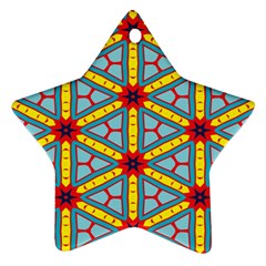 Stars Pattern        Ornament (star) by LalyLauraFLM