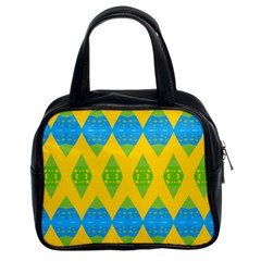 Rhombus Pattern           Classic Handbag (two Sides) by LalyLauraFLM