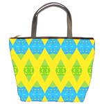 Rhombus pattern      Bucket Bag Front