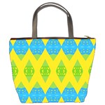 Rhombus pattern      Bucket Bag Back