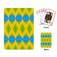 Rhombus Pattern           Playing Cards Single Design by LalyLauraFLM