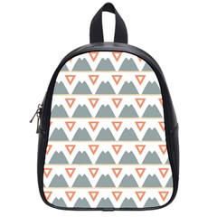 Triangles And Other Shapes           School Bag (small) by LalyLauraFLM