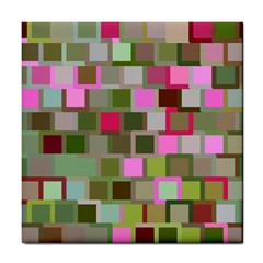 Color Square Tiles Random Effect Tile Coasters by Nexatart