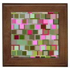 Color Square Tiles Random Effect Framed Tiles by Nexatart