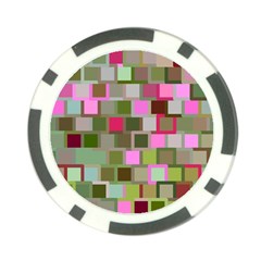 Color Square Tiles Random Effect Poker Chip Card Guard by Nexatart