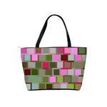 Color Square Tiles Random Effect Shoulder Handbags Back