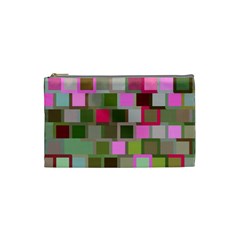 Color Square Tiles Random Effect Cosmetic Bag (small)  by Nexatart