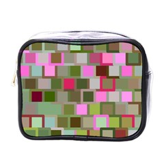 Color Square Tiles Random Effect Mini Toiletries Bags by Nexatart