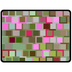 Color Square Tiles Random Effect Fleece Blanket (large)  by Nexatart