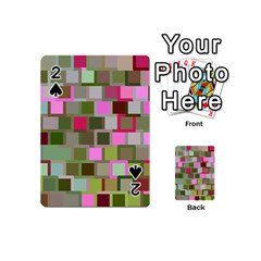 Color Square Tiles Random Effect Playing Cards 54 (mini)  by Nexatart