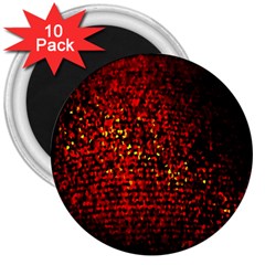 Red Particles Background 3  Magnets (10 Pack)  by Nexatart