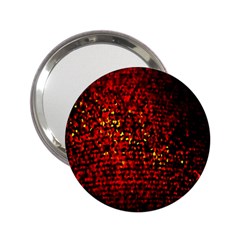 Red Particles Background 2 25  Handbag Mirrors